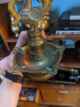 Load image into Gallery viewer, Antique Indian Bronze Deccan Oil Lamp
