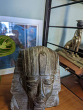 Load image into Gallery viewer, Tutankhamun Vintage  Egyptian Style Soapstone Statue
