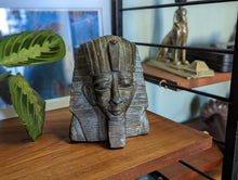 Load image into Gallery viewer, Tutankhamun Vintage  Egyptian Style Soapstone Statue
