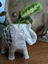 Load image into Gallery viewer, Indian Soapstone Carved Elephant Statue
