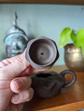 Load image into Gallery viewer, Vintage Clay Chinese Yixing Zisha Lotus Frog Teapot
