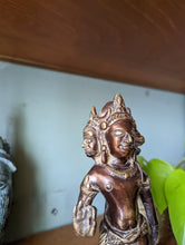 Load image into Gallery viewer, Vintage Thai Bronze Trimurti Statue
