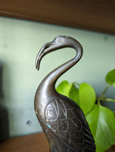 Load image into Gallery viewer, Japanese Bronze Figure of a Crane on a Turtle, 19th Century
