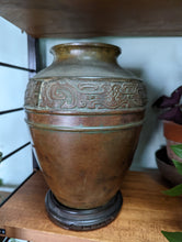 Load image into Gallery viewer, Antique Japanese Meiji Period Bronze Vase
