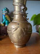 Load image into Gallery viewer, Vintage Brass Chinese Dragon Vase
