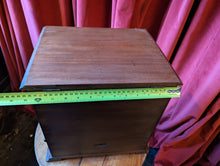 Load image into Gallery viewer, Antique Oak Marconi Radio Storage Box
