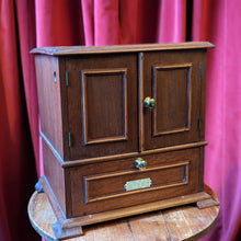 Load image into Gallery viewer, Antique Oak Marconi Radio Storage Box
