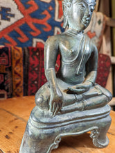 Load image into Gallery viewer, 18th Century Gilt Bronze Thai Les Mudra Buddha Statue
