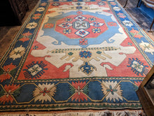 Load image into Gallery viewer, 11&#39;x7&#39;6&quot; Vintage Turkish Hand Knotted Wool Konya Rug
