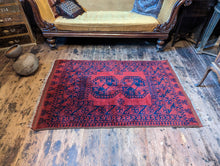 Load image into Gallery viewer, 3&#39;7&quot;x6&#39;3&quot; Antique Afghan Ersari Hand Knotted Wool Rug - 170cm x 108cm
