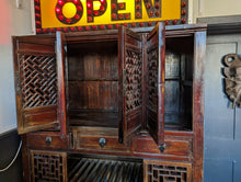 Load image into Gallery viewer, Chinese Red Lacquered Elm Noodle Cabinet
