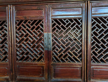 Load image into Gallery viewer, Antique Chinese Red Lacquered Elm Noodle Cabinet
