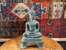 Load image into Gallery viewer, 18th Century Gilt Bronze Thai Les Mudra Buddha Statue
