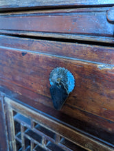 Load image into Gallery viewer, Antique Chinese Red Lacquered Elm Noodle Cabinet
