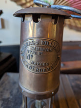 Load image into Gallery viewer, Antique Brass Miners Safety Lamp
