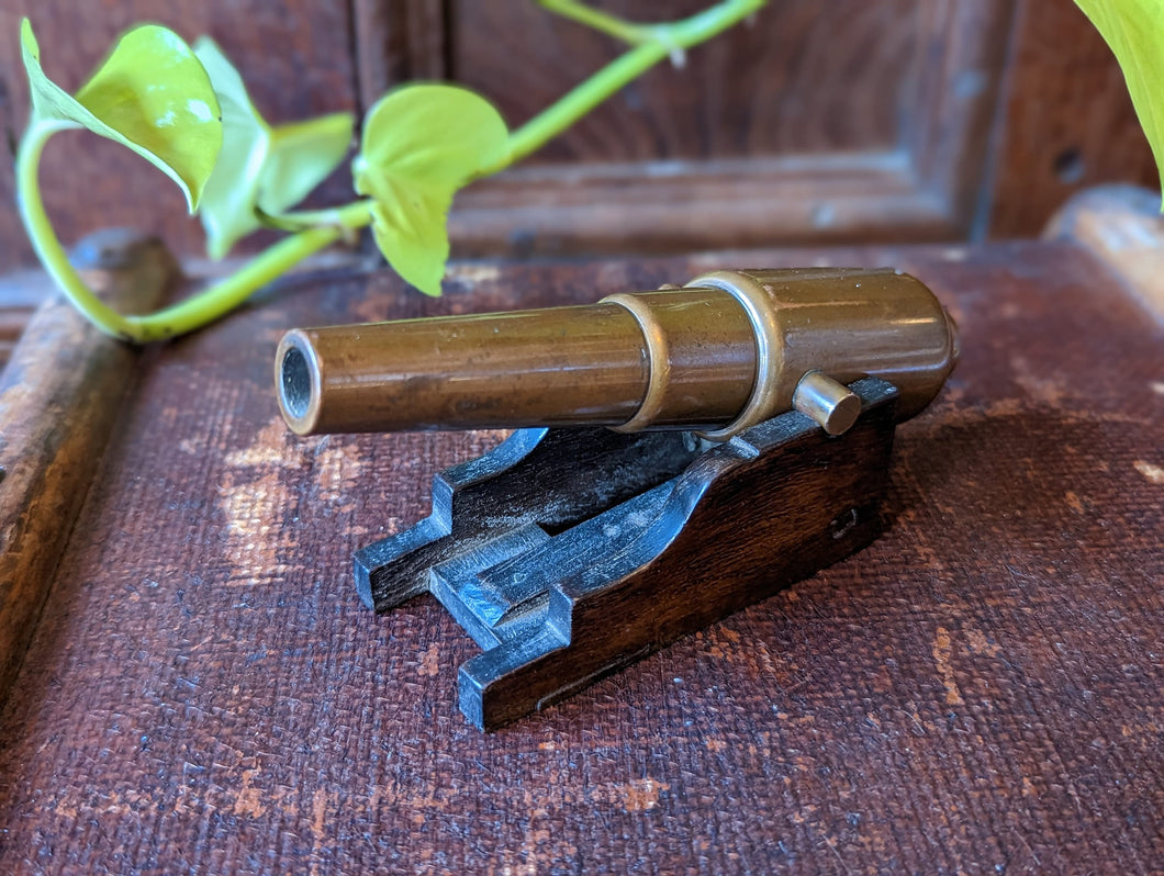 Antique Miniature Bronze Cannon
