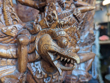 Load image into Gallery viewer, Large Balinese Statue Of Vishnu and Garuda
