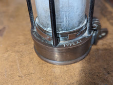 Load image into Gallery viewer, Antique Patterson A3 Brass Miners Safety Lamp
