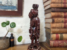 Load image into Gallery viewer, Early 20thC Chinese Rosewood Carving - Shouxing Shou Xing
