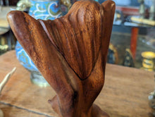 Load image into Gallery viewer, Mid Century Abstract Wooden Sculpture of Nude Woman

