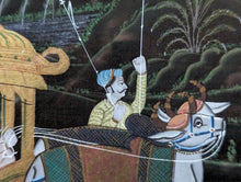 Load image into Gallery viewer, Vintage Indian Patachitra Painting of Maharaja Procession
