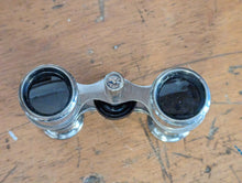 Load image into Gallery viewer, Early 20th C. Silver Plated and Leather Field Binnoculars
