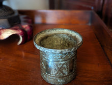 Load image into Gallery viewer, Antique Indian Engraved Bronze Cup / Panch Patra
