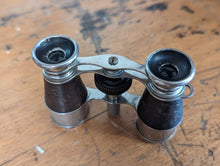 Load image into Gallery viewer, Early 20th C. Silver Plated and Leather Field Binnoculars
