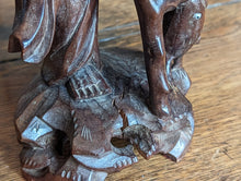 Load image into Gallery viewer, Early 20thC Chinese Rosewood Carved Lamp
