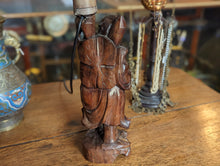 Load image into Gallery viewer, Early 20thC Chinese Rosewood Carved Lamp
