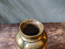 Load image into Gallery viewer, Small Antique Japanese Brass Melon Form Vase
