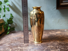 Load image into Gallery viewer, Small Antique Japanese Brass Melon Form Vase
