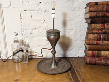 Load image into Gallery viewer, 19th Century Middle Eastern Turkish Oil Lamp Converted to Electric
