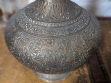 Load image into Gallery viewer, Antique Indian Engraved Brass Surahi
