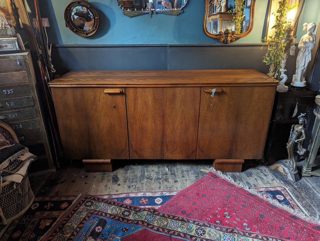 Walnut Art Deco WK Mobel Dutch Sideboard