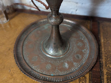 Load image into Gallery viewer, 19th Century Middle Eastern Turkish Oil Lamp Converted to Electric
