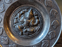 Load image into Gallery viewer, Antique Indian Hindu Copper Engraved Charger / Plate - Ganesh
