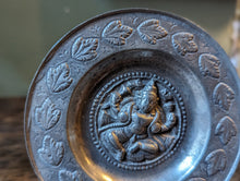 Load image into Gallery viewer, Antique Indian Hindu Copper Engraved Charger / Plate - Ganesh
