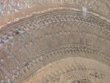 Load image into Gallery viewer, Vintage SriLankan Embossed Brass Charger / Tray
