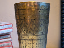 Load image into Gallery viewer, Indian Early 20th.C Etched Brass Lassi Cup
