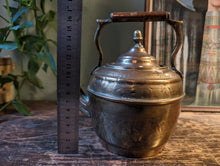 Load image into Gallery viewer, Antique Etched Copper and Brass Kettle / Teapot
