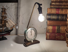 Load image into Gallery viewer, Pifco Timeside Vintage Brass Alarm Clock /  Lamp
