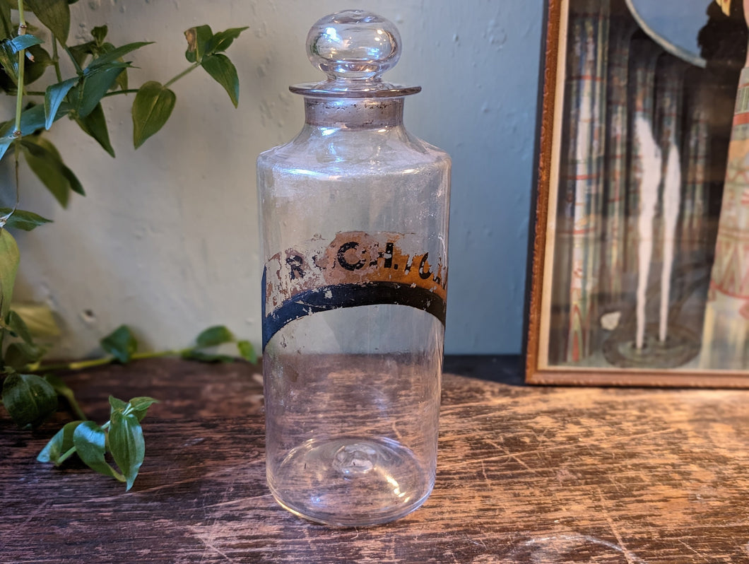 1930's Vintage Apothecary Bottle / Jar