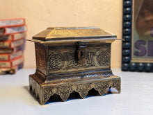 Load image into Gallery viewer, Antique Islamic Brass Casket Box
