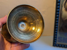 Load image into Gallery viewer, Mid Century Jeweled Brass Vase
