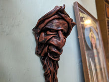 Load image into Gallery viewer, Vintage Moulded Leather Wall Mask
