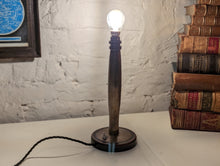 Load image into Gallery viewer, Early 20th.C Deco Brass Table Lamp - Rewired with Modern Wiring
