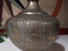 Load image into Gallery viewer, Antique Indian Engraved Brass Surahi / Vase
