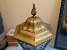 Load image into Gallery viewer, Vintage Brass Lantern Table Lamp - Rewired
