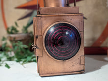 Load image into Gallery viewer, Antique Railway Signal Oil Lamp / Lantern - British Railways
